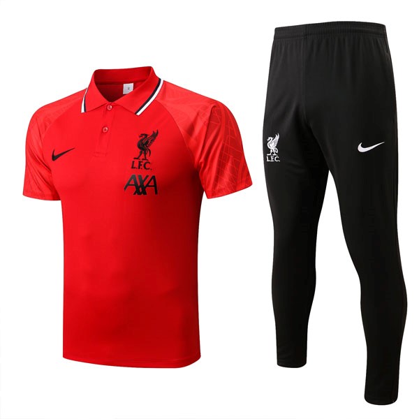 Polo Liverpool Set Completo 22/23 Rosso